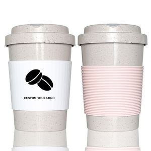 แก้วน้ำพลาสติก BPA Free ขนาด 12 ออนซ์ ลายพิมพ์ทันสมัย ใช้ซ้ำได้ เหมาะสำหรับเป็นของขวัญ แก้วกาแฟแบบผนังเดียว สีเทา - Product Image 3