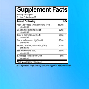 Cápsulas de Vinagre de <span class=keywords><strong>Sidra</strong></span> de Manzana de Marca Privada OEM, Apoyo al Metabolismo de Grasas, Apoyo a la Digestión, Favorece la Salud Digestiva, Aumenta la Inmunidad - Product Image 2