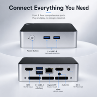 Komputer Mini Bisnis Ringkas Core I3 8109U 8GB/16GB DDR3 512GB SSD Layar Ganda 4K HD untuk Rumah dan Kantor, Mini PC Desktop dengan Sistem Operasi Win11