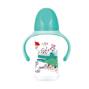 10oz/300ml PP rộng cổ bé bú chai với xử lý, bé bú chai, BPA FREE bé bú chai