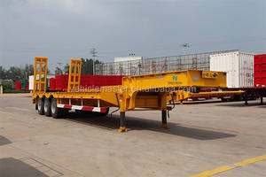 Diskon besar kendaraan Master tempat tidur rendah Semi Trailer untuk dijual <span class=keywords><strong>2</strong></span> Axle 35-55 Ton rentang berat tempat tidur rendah Trailer efisien Transport - Product Image 3
