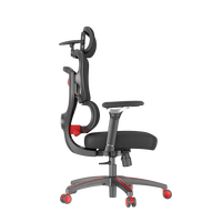 Chaise de jeu pivotante multifonctionnelle industrielle haut de gamme avec dossier en maille, siège en tissu et fonction de massage pour les gestionnaires et les jeunes employés