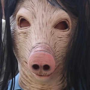 ขายส่งฮาโลวีนหมูหน้ากากยางนุ่มสยองขวัญหมูคอสเพลย์น่ากลัวสัตว์ยางมาส์กหน้ากากสําหรับงานรื่นเริงเวที - Product Image 4