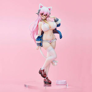 Jouets en résine PVC haute qualité Action & toy chat blanc belle fille jeu de rôle décoration intérieure figurines d'anime - Product Image 1