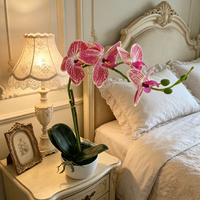 Couronnes et plantes décoratives réalistes, fleurs artificielles en plastique, fleurs en soie pour la décoration, décorations de mariage, décorations de fête artificielles
