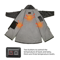 Poncho électrique imperméable et coupe-vent à manches longues 4M-DR2 pour le surf, la natation, le changement de vêtements, robe chauffante
