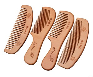 Peines de Madera de Palo de Rosa con Dientes Finos y Logotipo Personalizado al por Mayor - Product Image 1