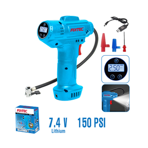 ปั๊มลม FIXTEC 7.4V แบบพกพาสำหรับรถยนต์ แรงดันลม 150 Psi รุ่นไร้สาย FCAP074 - Product Image 2