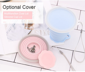 Tendances : Tasses à eau pliables en silicone, gobelets de poche en silicone pour enfants - Product Image 2