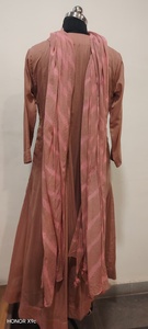 Kurta en coton pour femmes avec broderie florale, col rond, manches longues, tenue modeste pour tous les jours, style Inde Pakistan - Product Image 5