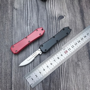 Mini couteau pliant ultra-fin EDC, lame chirurgicale pratique remplaçable, couteau de découpe extérieur, en alliage de zinc et acier - Product Image 6