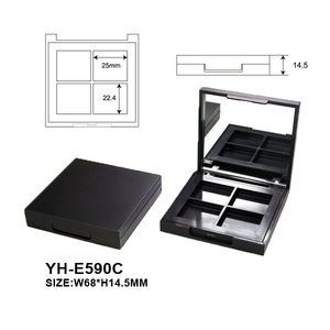 Square ABS Empty Plastic Eye Shadow Palette <b>Compact</b> <b>Mirror</b> and Blush Box Packaging for Eyebrow and Eyeshadow <b>Compacts</b> Make-up - Product Image 5