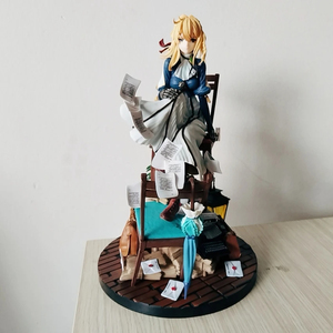 Figurine d'anime <span class=keywords><strong>Evergarden</strong></span> GK Violet de 27 cm, statue, collection pour adultes, modèle de poupée, cadeaux - Product Image 4