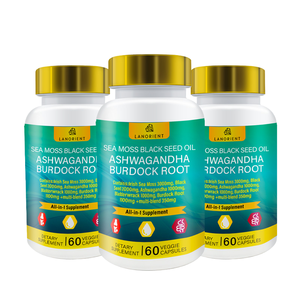 Cápsulas Detox Orgánicas de Marca Privada, Extracto de Musgo Irlandés, Aceite de Semillas Negras, Suplemento para el Control del Metabolismo en Adultos - Product Image 1