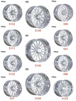 Jantes de camion FANXI en alliage d'aluminium à déport profond 22x12 24x14 22x14 6x135 pour Ford F-150 24x12 24x14 6x5.5 pour Chevrolet Silverado 1500 2500