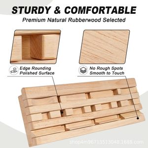 Barra de dominadas de madera para montar en la pared, entrenador de fitness horizontal para entrenamiento en casa. - Product Image 5