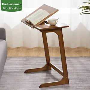 Escritorio Plegable de Bambú para Computadora, Escritorio Sencillo para el Hogar, Mesa Pequeña Cuadrada para Dormitorio, Mesa de Comedor/Escritorio con Desmontaje - Product Image 2