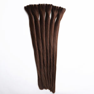 Extensões de Cabelo Invisíveis Super Finas com Design Novo, Castanho Escuro, Dupla Camada, Cabelo Virgem Natural Russo - Product Image 2