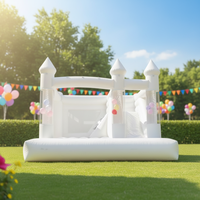 Nouvelle fête de maison de rebond gonflable extérieure intérieure blanche avec château de toboggan gonflable à ballon pour la fête