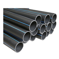 Pn8 Pn10 16 bar Dn100 Dn150 Dn225 Dn710 Dn 200 160mm 20 pouces Hdpe Pipe Tubes Pe Pipe pour l'alimentation en eau