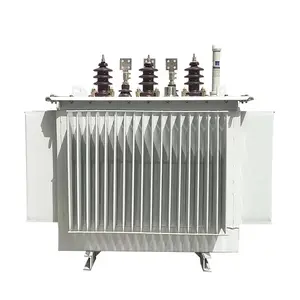 Transformador de potencia de subestación sumergida en aceite trifásico 220V/11KV/400V/380V Rango de voltaje Transformador de cinta de vidrio Inmersión en aceite