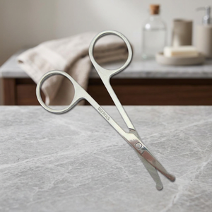 Cut off Easily Stainless Steel Straight Blade Right-Handed Eyebrow Eyelash <b>Safe</b> Rounded Tip Scissors Makeup <b>Tool</b> - Product Image 3