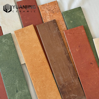Carreaux longs rétro faits à la main 75x300 pour salle de bain, cuisine, balcon, restaurant, mur de fond, carreaux muraux et de sol en céramique Guangdong