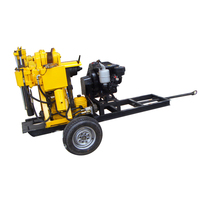 Rig de forage SPT portable pour l'échantillonnage des sols au diesel avec moteur à engrenages, pompe, roulement, 380V, profondeur maximale de 200m