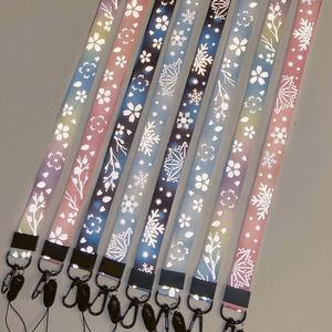 Sangle de cou imprimée personnalisée de sécurité de haute qualité Longes réfléchissantes en polyester - Product Image 2