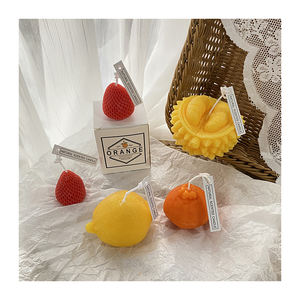 Bougie parfumée à <span class=keywords><strong>la</strong></span> cire De Soja, accessoires Photo de décoration De maison, Souvenir citron, lige, Orange, fromage - Product Image 2