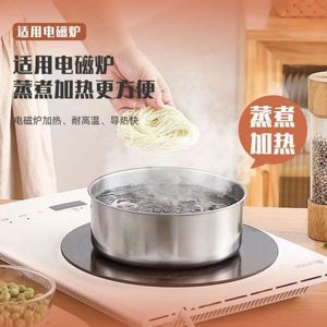 ชุดชามสเตนเลสสตีล5ชิ้นภาชนะทรงกลมแบบวางซ้อนกันได้สำหรับของขวัญส่งเสริมการขาย - Product Image 4