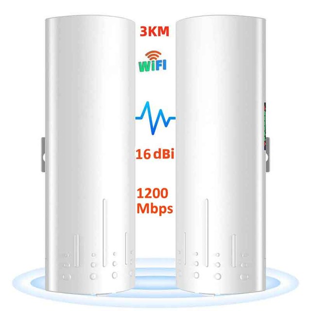 Factory Price Outside 3KM 1200Mbps CPE Router Kit Wireless Bridge Wifi Repeater CPE820 Gigabit Wifi Bridge Router