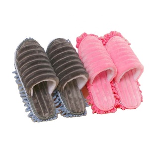 <span class=keywords><strong>S</strong></span>/<span class=keywords><strong>M</strong></span>/<span class=keywords><strong>L</strong></span> 2 unids/par Calcetines antideslizantes para pies de suelo perezoso zapatos mopa zapatillas pulido rápido limpieza polvo herramientas de cocina suministros de baño - Product Image 1