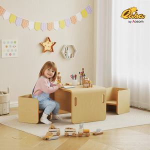 Solid wood children's <b>desk</b> and chair set, simple home use, <b>study</b> <b>desk</b>, children's writing <b>desk</b> and chair set - Product Image 1