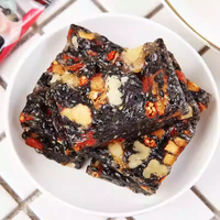 Sichuan specialiteit zoete walnootcake met zwarte sesam smaak, notenfudge, zacht snoep, OEM private label