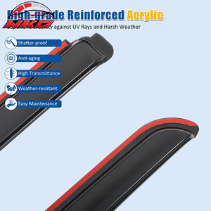 สำหรับฟอร์ด F150 17-25 F250 F350 F450 15-25ที่บังแสงหน้าต่างแบบขยายในช่อง - Product Image 4