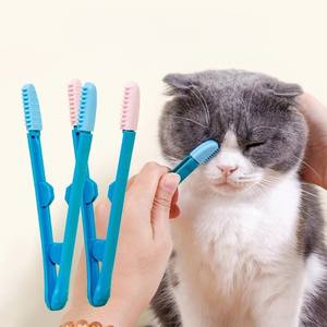 Cepillo suave para limpieza de Ojos de mascotas Cepillo suave para mucosidad de ojos Peine removedor de manchas de lágrimas para perros y <span class=keywords><strong>gatos</strong></span> - Product Image 1