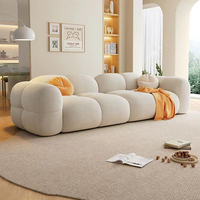 Canapé en tissu doux pour la peau Kanepe, design arrondi haut de gamme, un choix idéal pour la décoration et le confort du salon