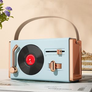 <strong>Creative</strong> Mini Retro <strong>Speaker</strong> Type-C Card U Disk Gift Vinyl Record Player Desktop Portable Sound - Product Image 4