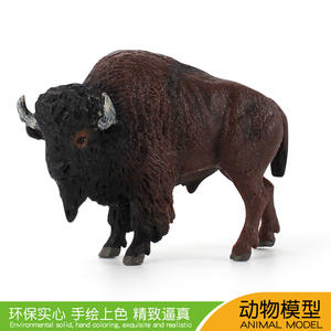 Simulación animal <span class=keywords><strong>salvaje</strong></span> ganado modelo bisonte Americano búfalo sólido mamífero yak Decoración - Product Image 1