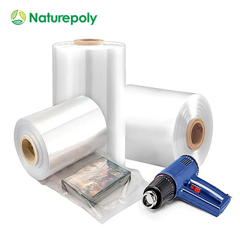 OEM-Hersteller passen biologisch abbaubare und kompost ierbare Kunststoff verpackungen an. PLA-Beschichtung Schrumpf folie Wärme schrumpf folie