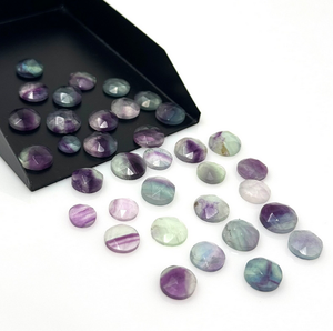 พลอยฟลูออไรต์ธรรมชาติทรงกลม สีม่วง ขนาดสั่งทำได้ สำหรับทำเครื่องประดับ DIY แหวน สร้อยข้อมือ สร้อยข้อเท้า สร้อยคอ ขายส่ง เปลี่ยนสีได้ - Product Image 1
