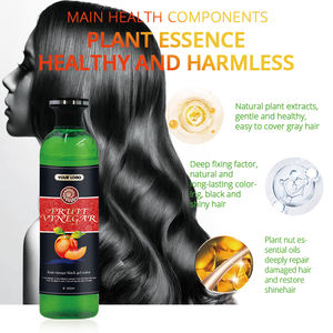 Joynna Vente en gros 250 ml/500 ml*2 Crème colorante capillaire rapide et naturelle au <span class=keywords><strong>vinaigre</strong></span> <span class=keywords><strong>de</strong></span> fruits, mélange brun foncé et noir - Product Image 4