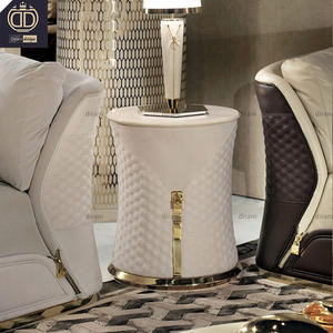 Juego de sofás modernos de cuero puro para sala de estar, <span class=keywords><strong>muebles</strong></span> modernos de lujo para el hogar, color marrón - Product Image 6