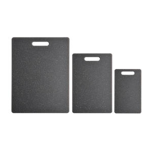 Planche à découper en plastique écologique personnalisée planche à découper double face en trois parties pour le tri des légumes - Product Image 1