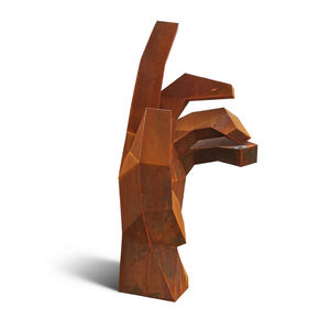 Esculturas de óxido Decoración del hogar Escultura moderna de acero Corten Escultura de acero Corten de jardín - Product Image 5