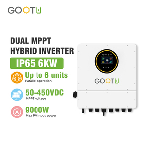 ระบบพลังงานแสงอาทิตย์แบบไฮบริด GOOTU เฟสเดียว IP65 ขนาด 6KW 230Vac MPPT WiFi 6KW รองรับการเชื่อมต่อแบบขนาน สำหรับระบบพลังงานภายในบ้าน - Product Image 4