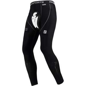 Pantalones de hockey de compresión resistentes a cortes EALER para hombre con copa protectora para niños y hombres, ropa de hockey sobre hielo de spandex, tipo pull-on. - Product Image 4