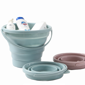 New Arrival 5L 10L Plastic Portable Foldable Water Bucket For Hiking Fishing Outdoor Camping