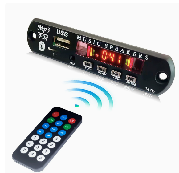 747D DC 12V Lossless Decoding Board WAV+WMA+MP3 Decoding Board Super APE USB SD Player Tom-075